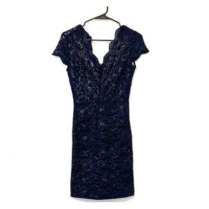 B. Darling Sparkling Lace Blue Cocktail Dress